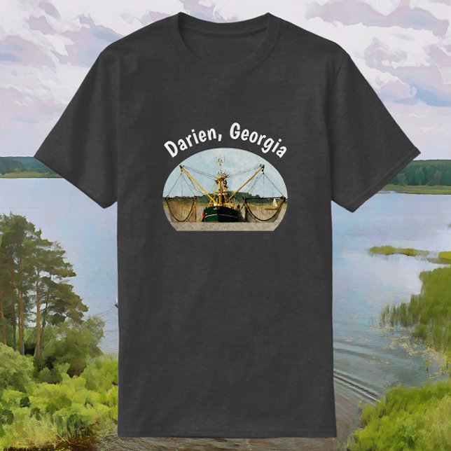 Camiseta Darien Georgia Shrimp Boat (Criador carregado)