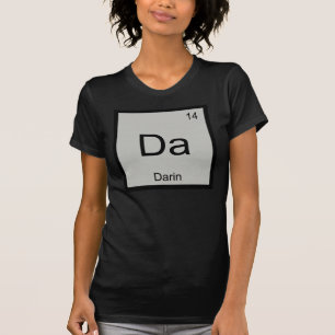 Camiseta Darin Nome Elemento Químico Tabela Periódica