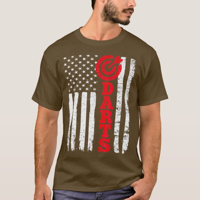 Camiseta Darirt Shirt USA Flag Sport Team Fan (Frente)