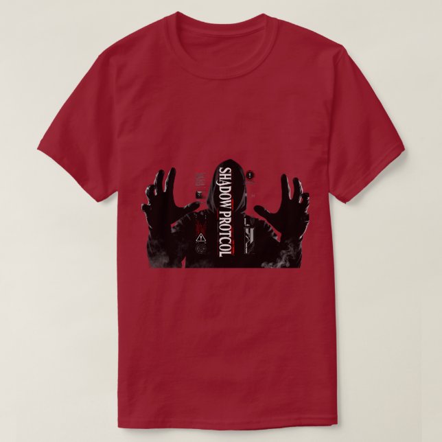 Camiseta Dark Cyberpunk Hacker Techwear (Frente do Design)
