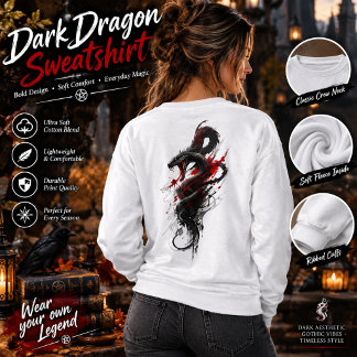 Camiseta Dark Dragon Horror – Dragão Vermelho e Pr