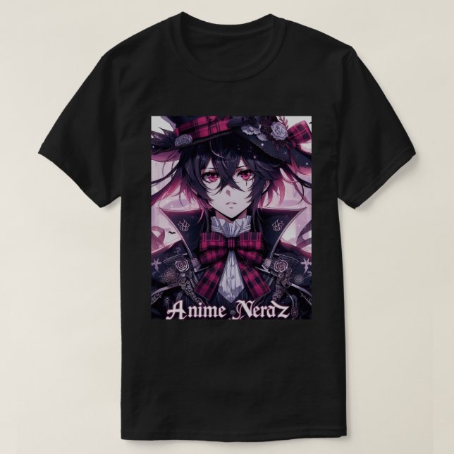 Camiseta "Dark Dream Boy" do Anime Nerdz (Frente do Design)