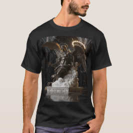 Camiseta Dark Fallen Angel Statue\Gothic Cathedral T-Shirt