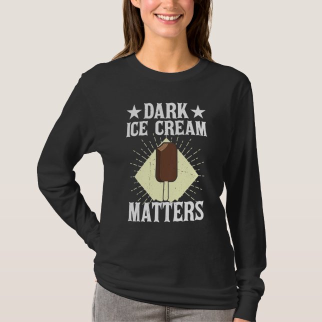 Camiseta Dark Ice Cream Matters Sorbet Popsicle Mochi (Frente)