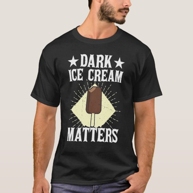 Camiseta Dark Ice Cream Matters Sorbet Popsicle Mochi (Frente)