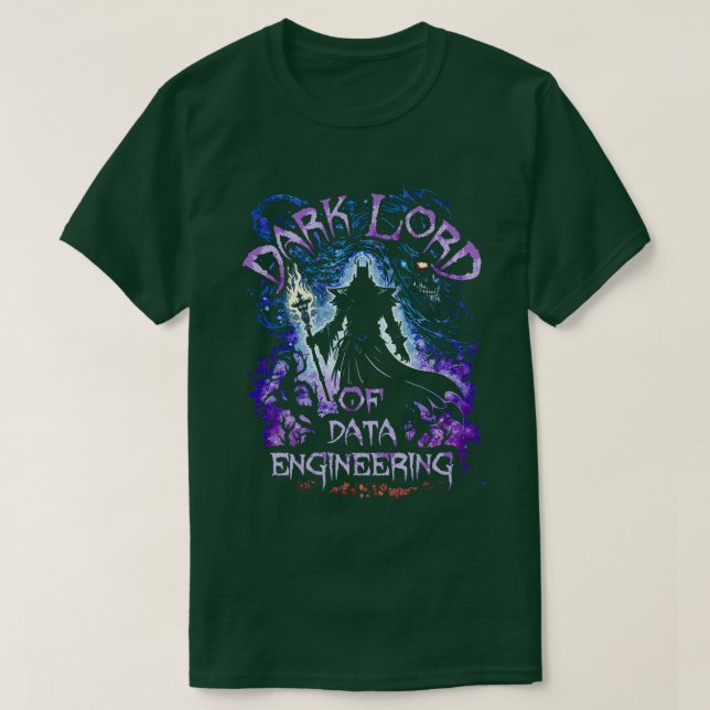 Camiseta Dark Lord Of Data Engineering (Frente do Design)