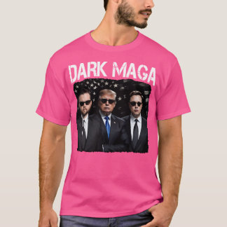 Camiseta Dark Maga Trump Vance Elon Musk Para Presente Polí