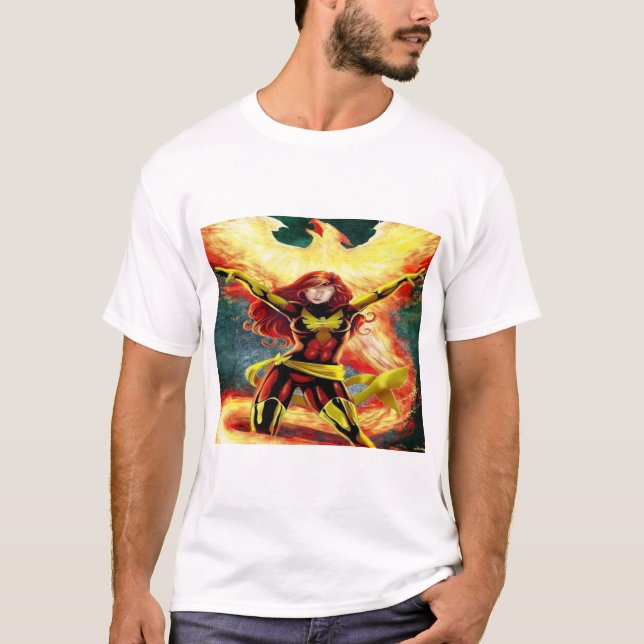 Camiseta Dark Phoenix X-Men: Poder Desatado (Frente)
