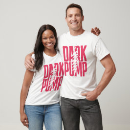 Camiseta Dark Pump Glitch Tee – Tipografia Neon Mo