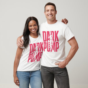 Camiseta Dark Pump Glitch Tee – Tipografia Neon Mo