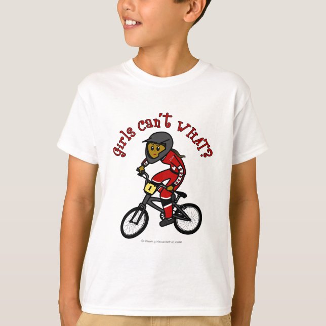 Camiseta Dark Red Girls BMX (Frente)