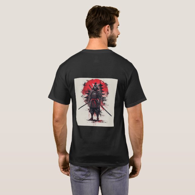 Camiseta Dark Samurai Japanese Warrior (Parte Traseira Completa)