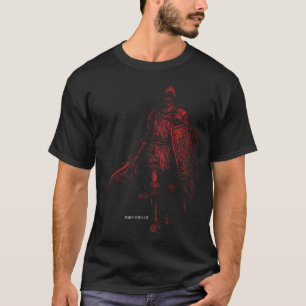 Camiseta Dark Souls Iii Cavaleiro Maldito Retrato Vermelho 