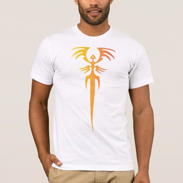 Camiseta Dark Tribal Phoenix Emblem – Mythic Symbol (Frente)