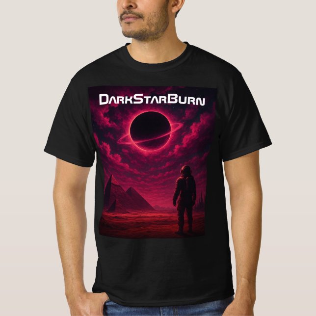 Camiseta 🪐 DarkStarBurn "Eclipse Descent" T-Shi de lado du (Frente)