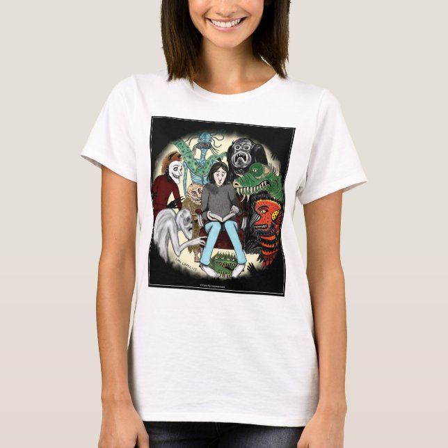 Camiseta Darkverse:  O t-shirt das horas da sombra (Frente)