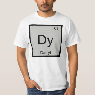Camiseta Darryl Name Chemistry Elemento Mesa Periódica