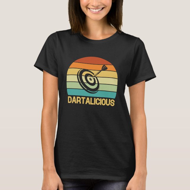 Camiseta Dart Board Dartalicious Bullseye Dar for Teams (Frente)