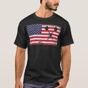Camiseta Dart EUA Flag Darts Player Patriótico