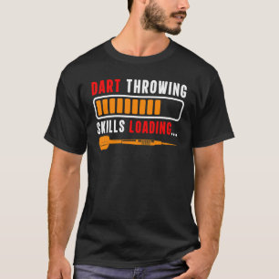 Camiseta Dart Game Player Dart Jogando Habilidades Carregan