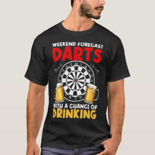 Camiseta Dart League Weekend Previsão Dardas com Oportunida