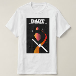 Camiseta DART space missão de arte espacial.