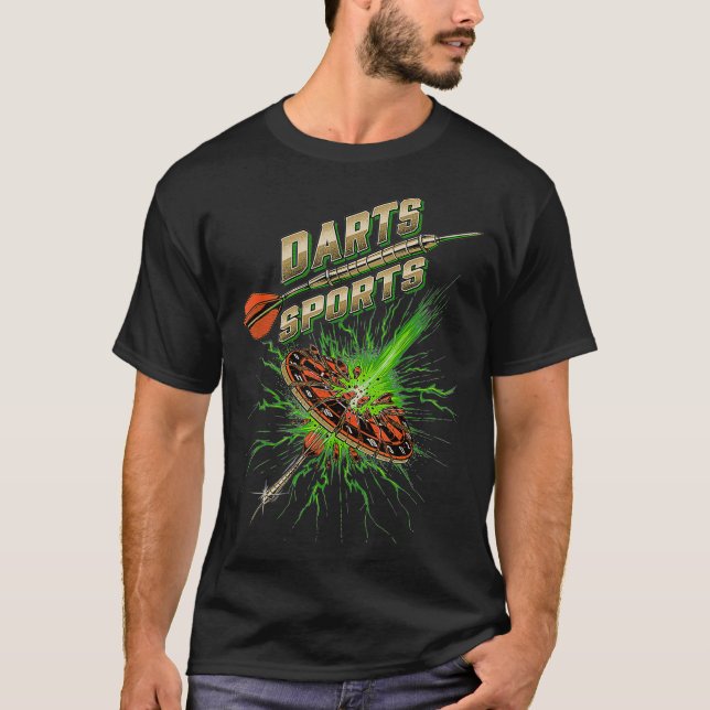 Camiseta Dart Sports Flash Arrow Peça favorita para os vent (Frente)
