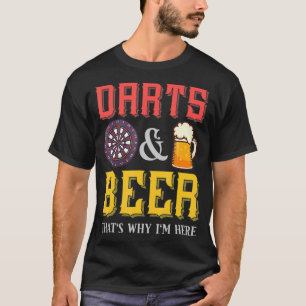 Camiseta Dart Team Beer Gift Engraçado Dart Player