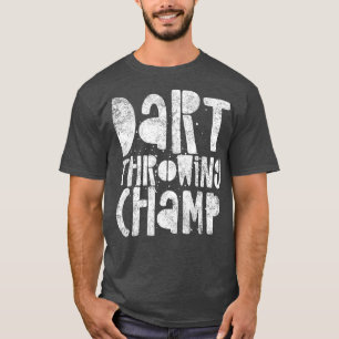 Camiseta Dart Throwing Champ - Vencedor do Campeão das Tre