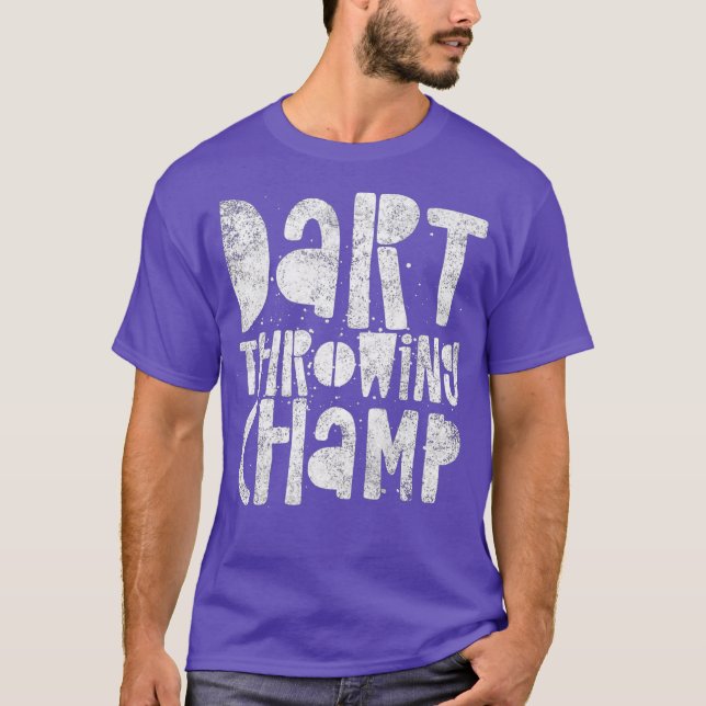 Camiseta Dart Throwing Champ - Vencedor do Campeão das Trev (Frente)