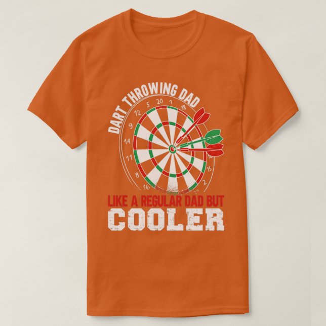 Camiseta Dart Throwing Dad (Frente do Design)