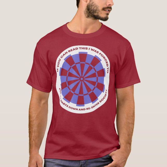 Camiseta Dartboard Botou Minhas Trevas No Dart Player (Frente)