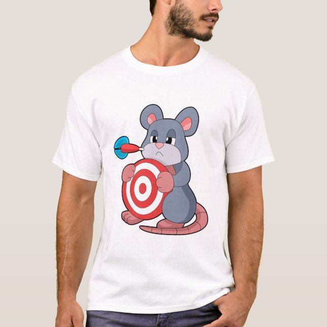 Camiseta Dartboard Dart Mouse Darts (Frente)