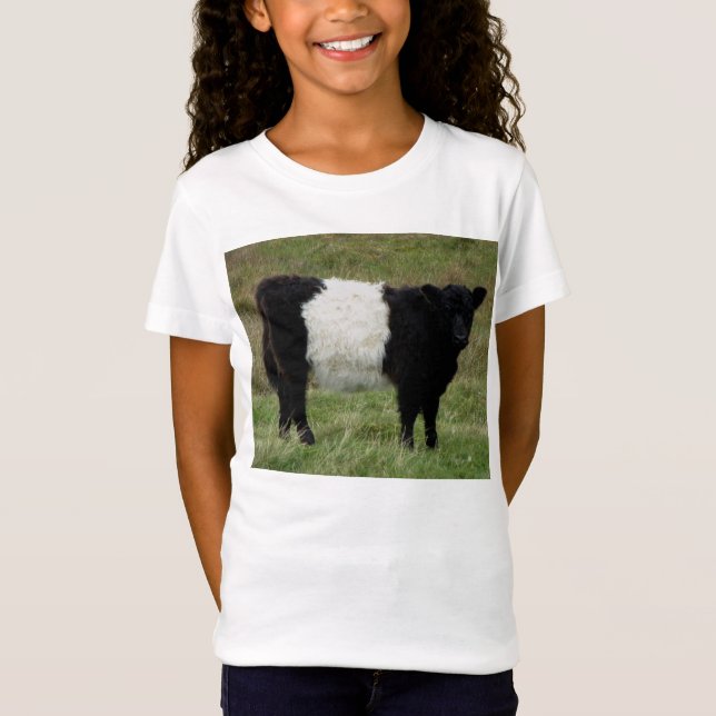 Camiseta Dartmoor cercou a vista da vitela de Galloway (Frente)