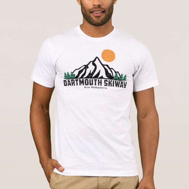 Camiseta Dartmouth Skiway Sunset Retro T-Shirt (Frente)