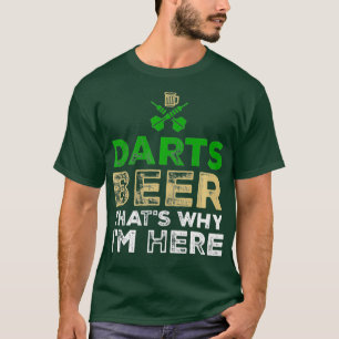 Camiseta Darts Beer É Por Isso Que Estou Aqui Jogador De D