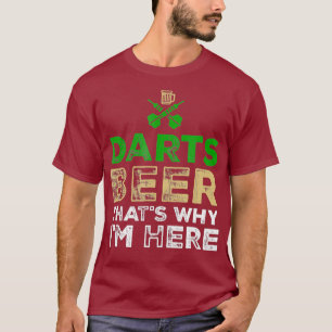 Camiseta Darts Beer É Por Isso Que Estou Aqui Jogador De Da
