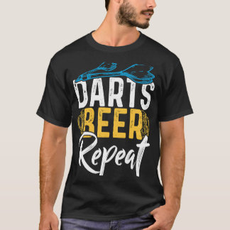 Camiseta Darts Beer Repeat Dart Player