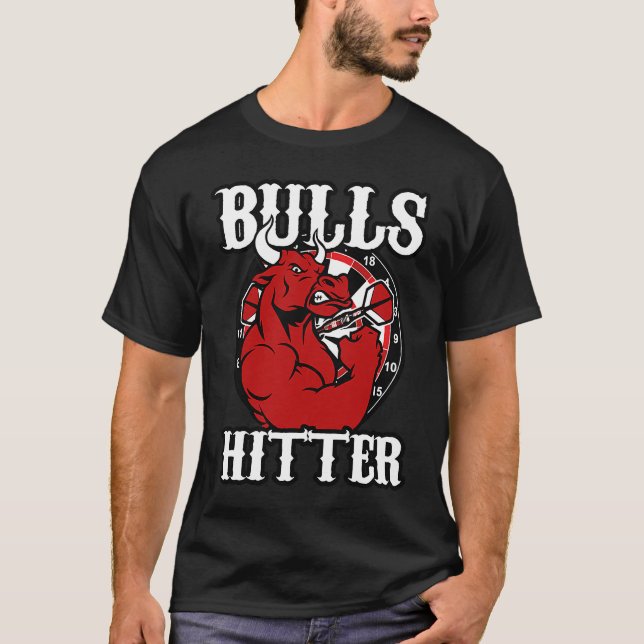 Camiseta Darts Bull Bullseye Hitter Strong 180 Champions (Frente)
