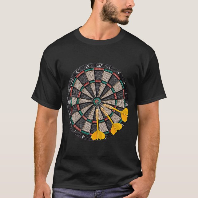 Camiseta Darts Cota Competências Táticas Técnicas Dartboard (Frente)