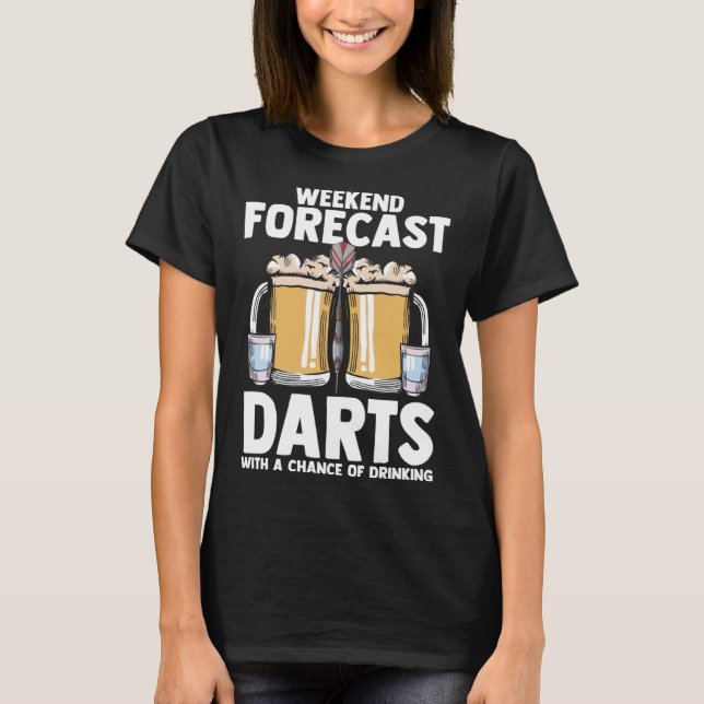 Camiseta Darts Game Dart Jogando Bullseye Darting Dart Pla (Frente)