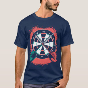 Camiseta Darts Game Lover Oferece Ventilador do Jogo Darts