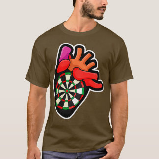 Camiseta Darts Heart para um Darts Player