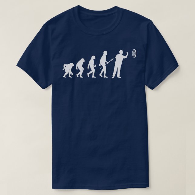 Camiseta Darts Human Evolution to Dart Player (Frente do Design)