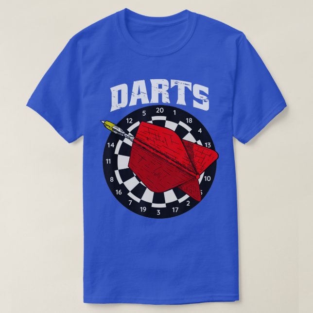 Camiseta Darts jersey para dart player com dart e dartboa (Frente do Design)