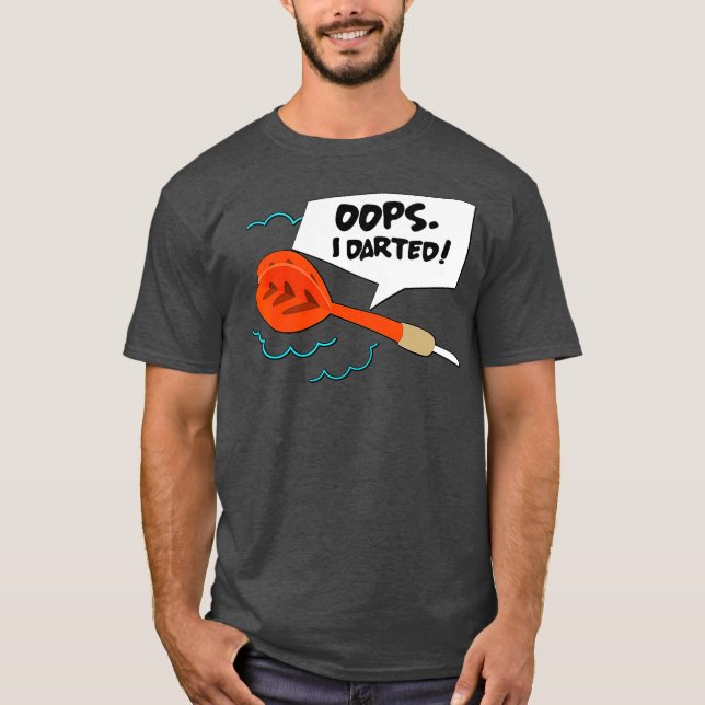 Camiseta Darts Player Oops I Dark (Frente)