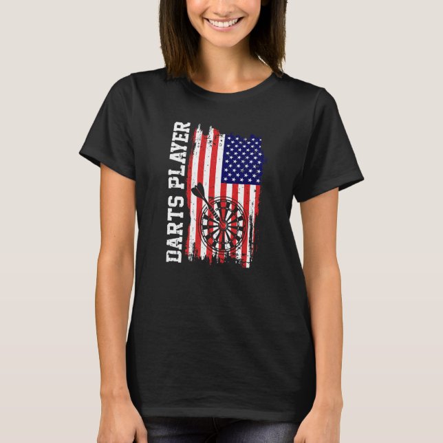 Camiseta Darts Player USA American Flag (Frente)