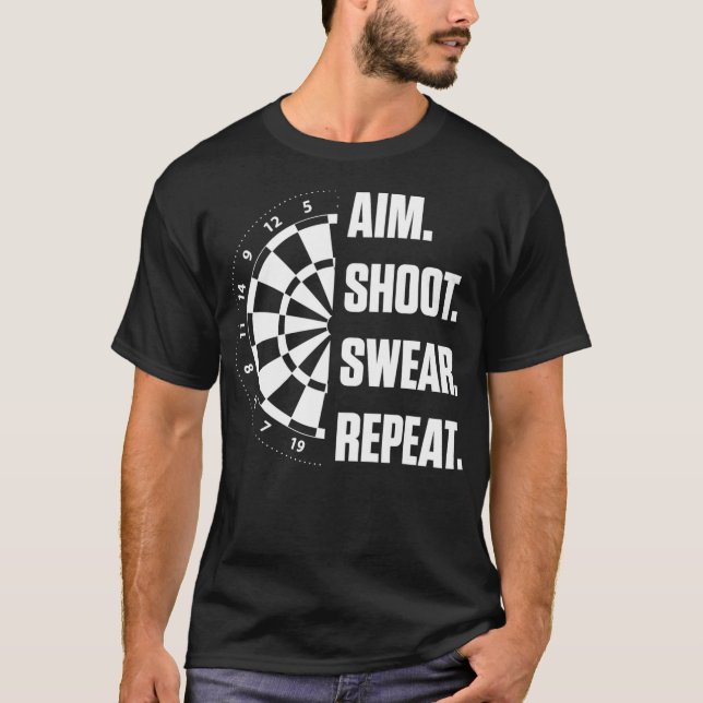 Camiseta Darts Problems Dartboard Fun Hobby Dart Player (Frente)