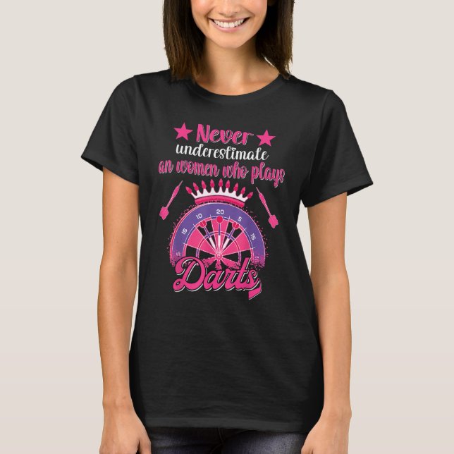 Camiseta Darts Women Dartboard Girls Dart Player Darting Da (Frente)