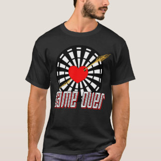 Camiseta Dartscheibe mit Pfeil im Herz Game over
